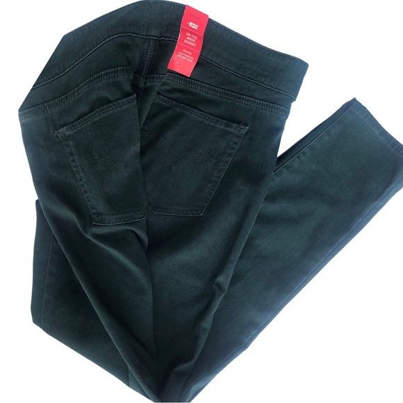 Green Levi’s On The Move Skinny Size 32 X 28 Mid Rise Slim Through Hip and Thigh - Picture 6 of 10